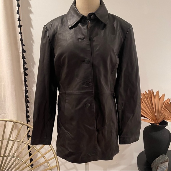 INC International Concepts Jackets & Blazers - Vintage INC Fitted Lambskin Leather Jacket